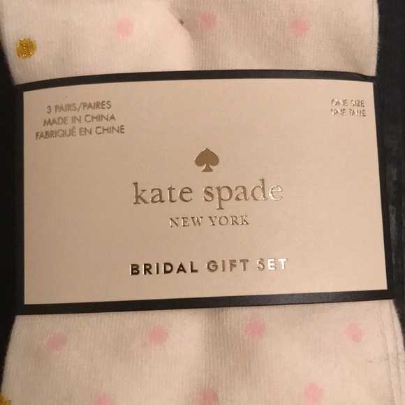 NWT Kate  Spade trio Bridal socks - Picture 2 of 6